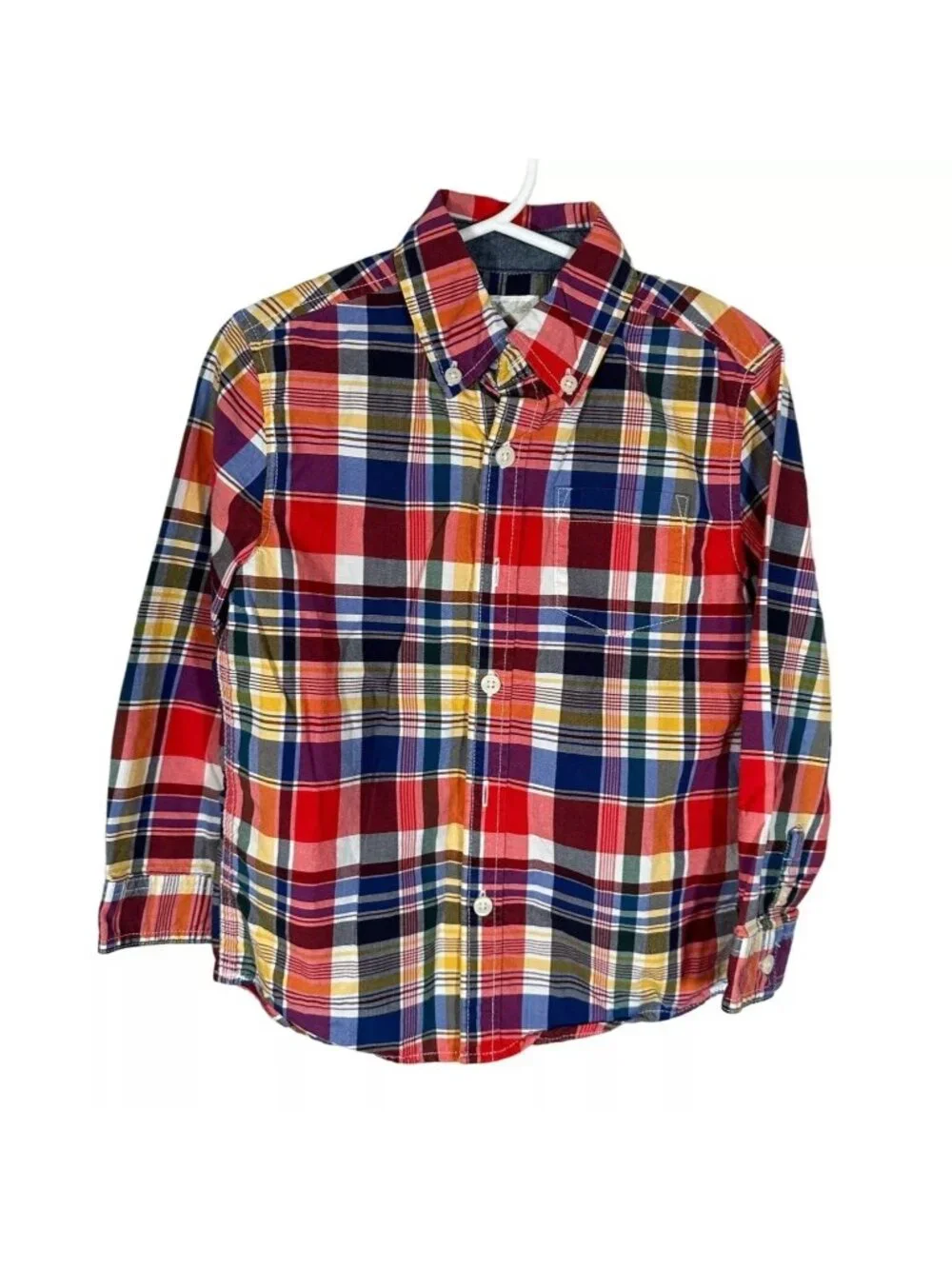 Lot of 2 Gymboree Sweater Shirt Boy 4 XS Black Red Plaid Snowflake Long Sleeve